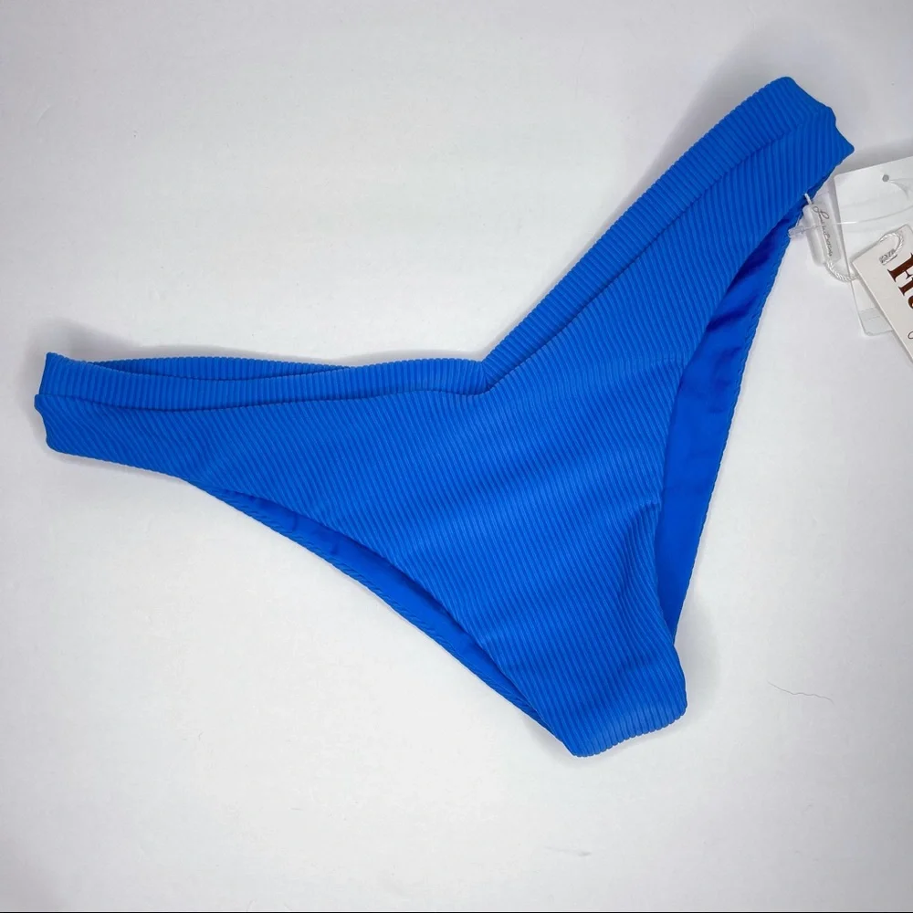 FRANKIE’S BIKINIS Austin Bottom Royal Blue NEW Size L